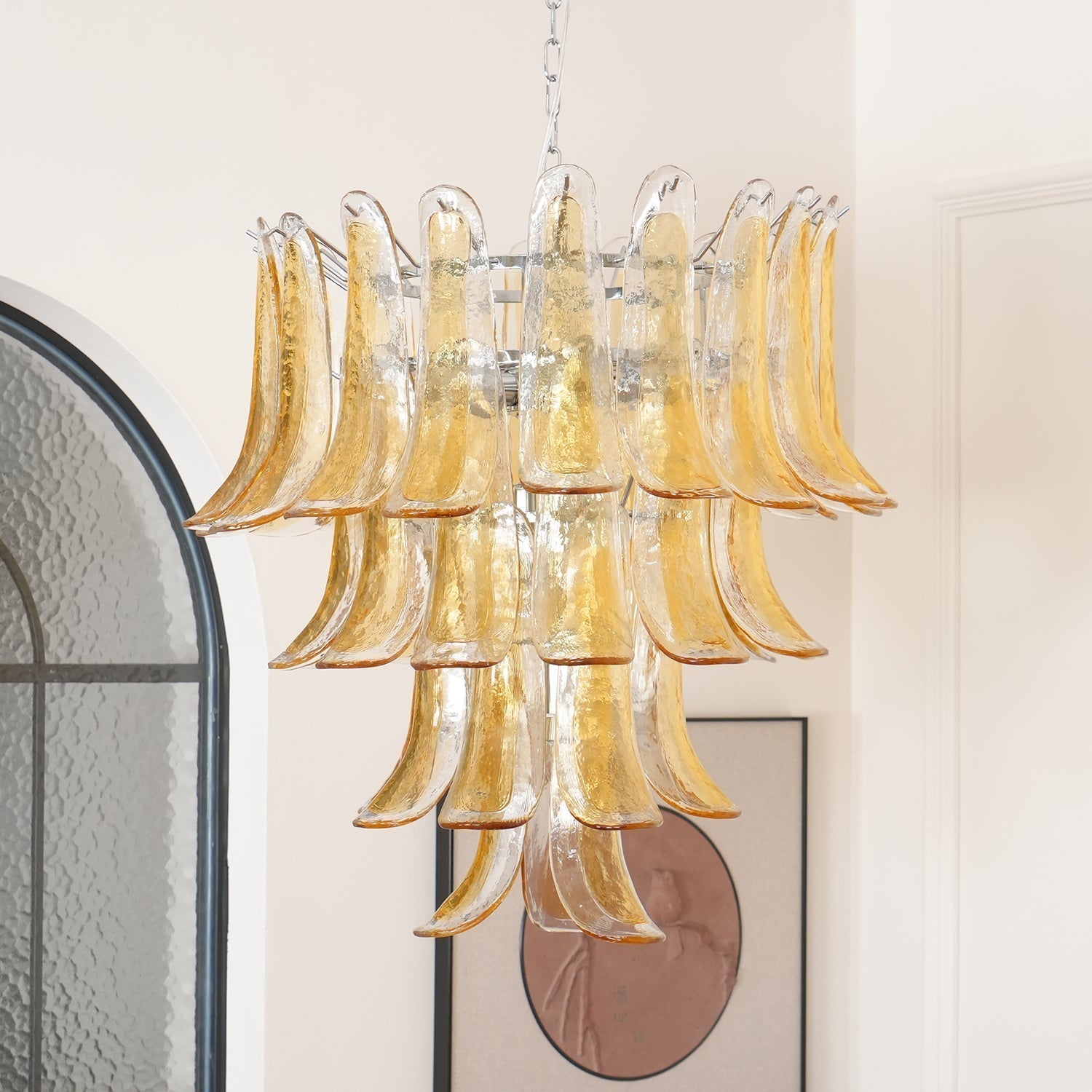 Murano Glass Petals Chandelier