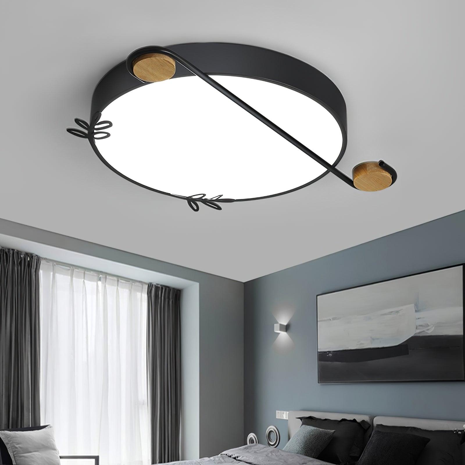 Musical Note Round Ceiling Lamp