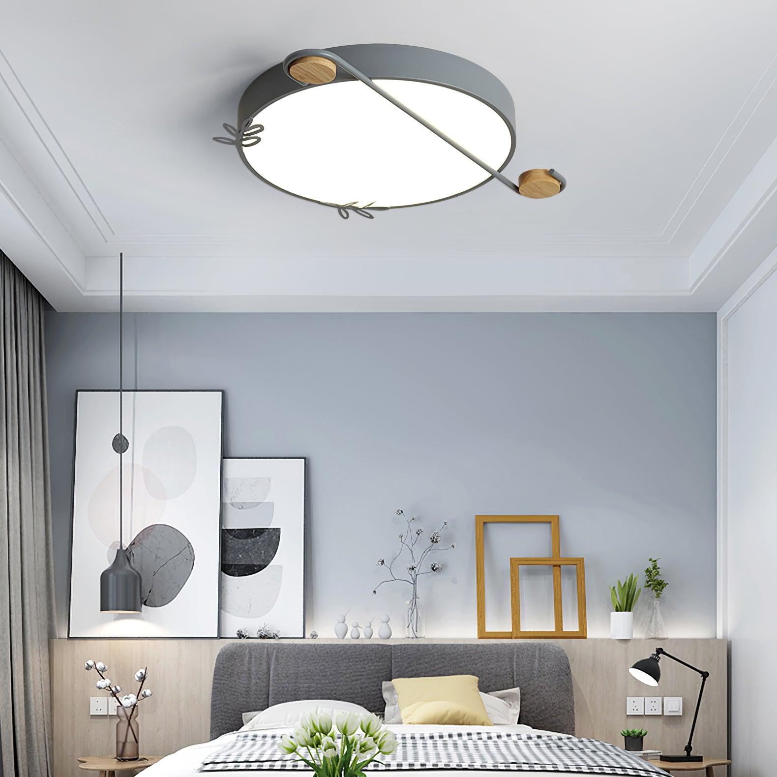 Musical Note Round Ceiling Lamp