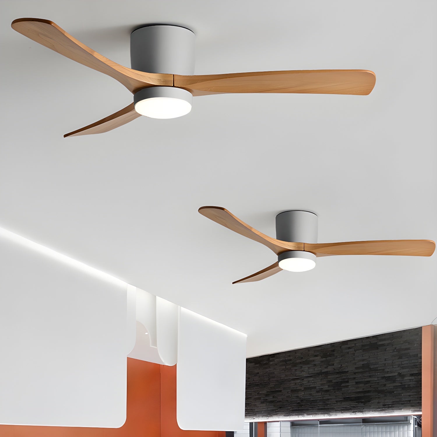 Nordic Wooden 42"/48"/52" Ceiling Fan Light