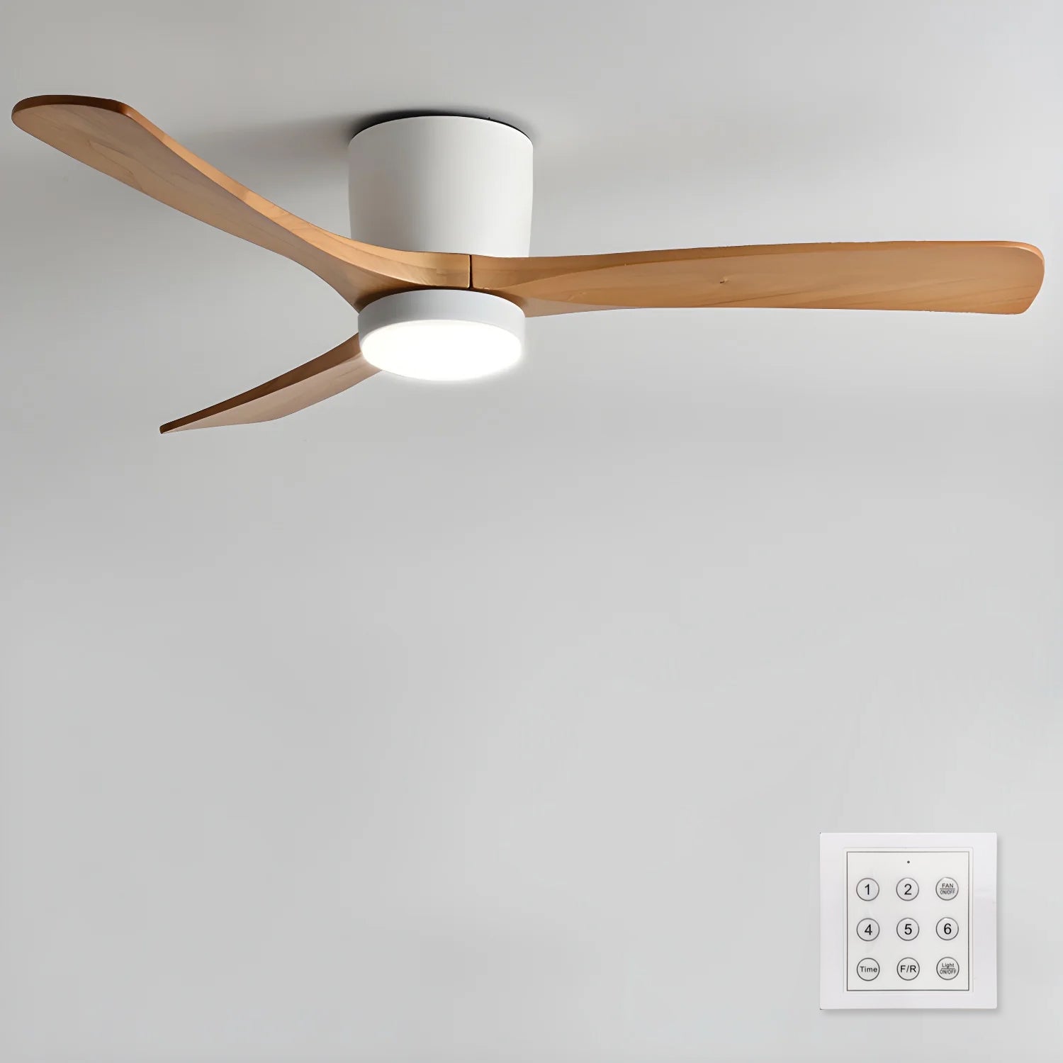 Nordic Wooden 42"/48"/52" Ceiling Fan Light