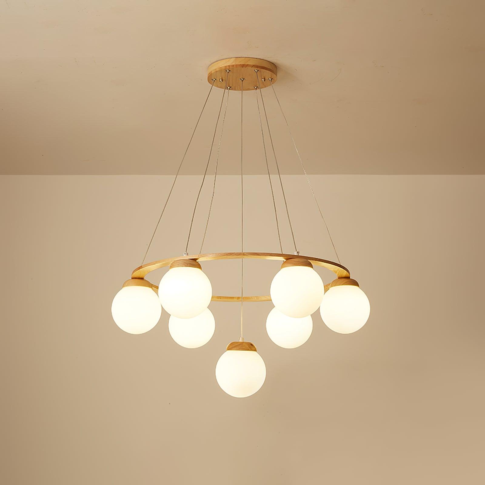 Nuura Miira Wood Chandelier