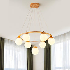 Miira Wood Chandelier