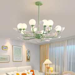 Opal Glass Chandelier