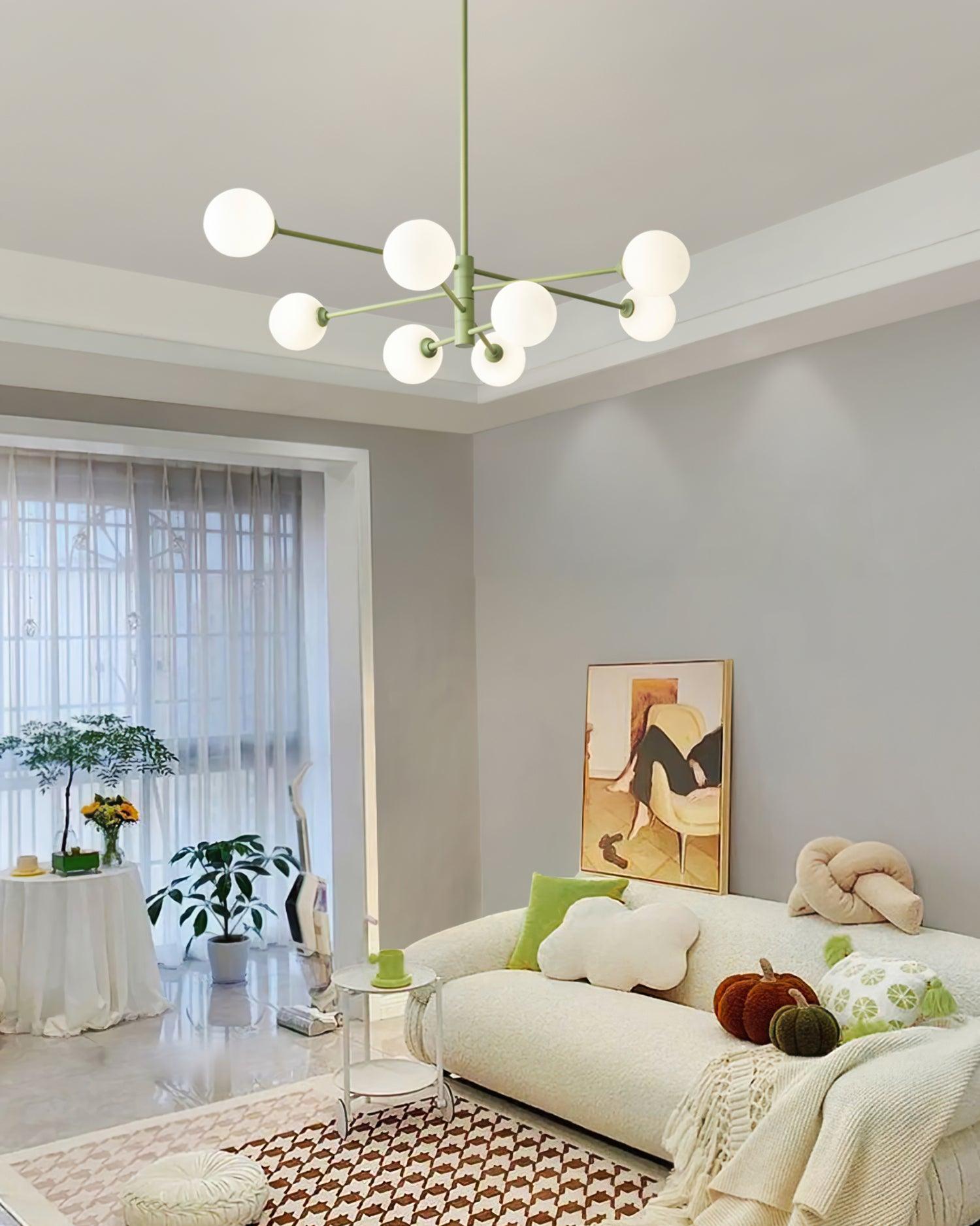 Orbi Green Chandelier