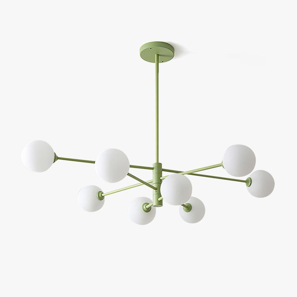 Orbi Green Chandelier