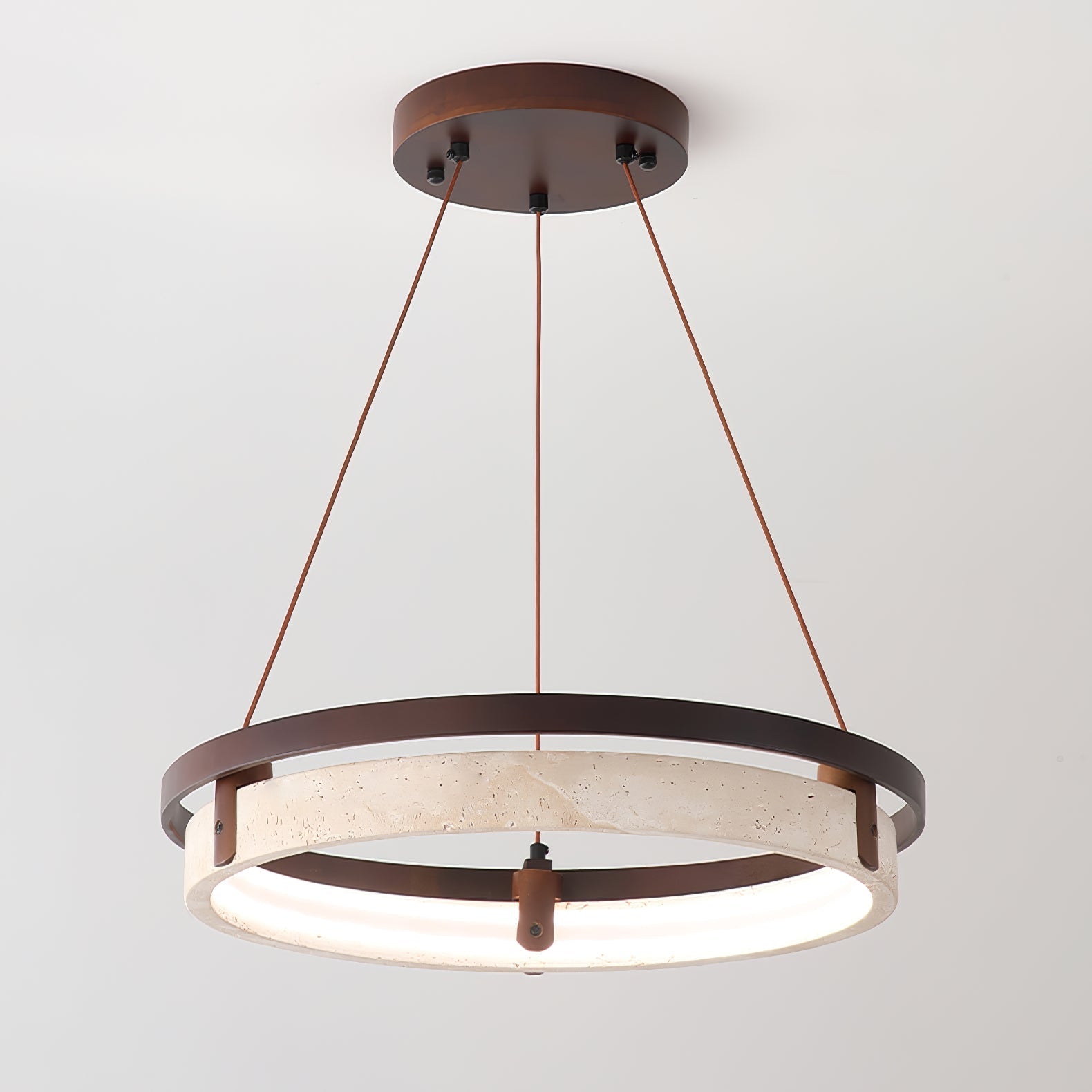 Orbit Travertine Pendant Light