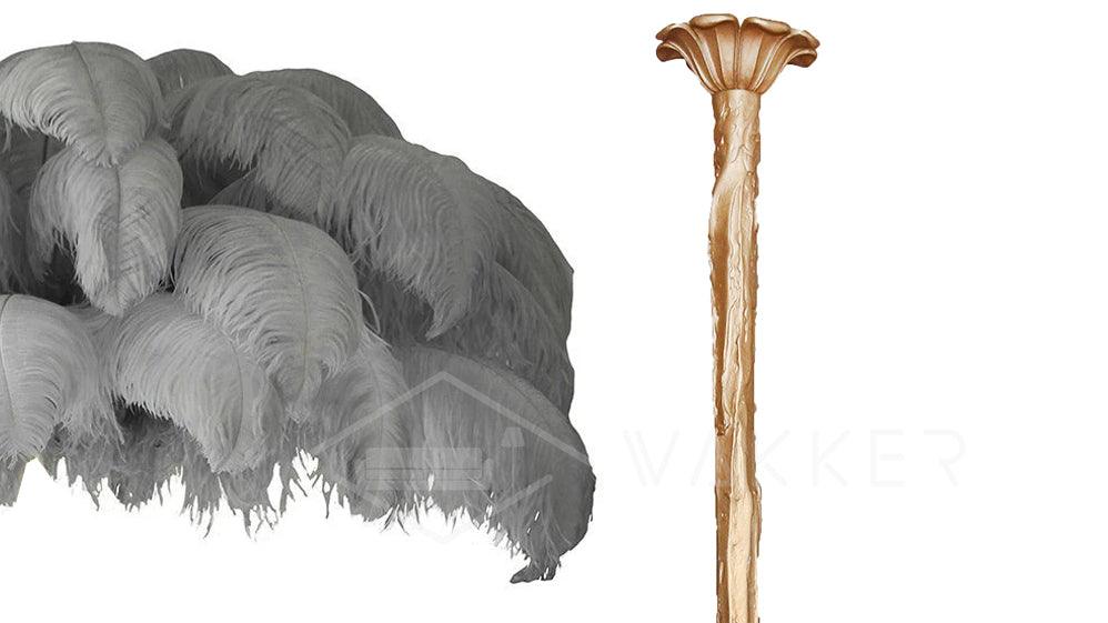 Ostrich Feather Chandelier