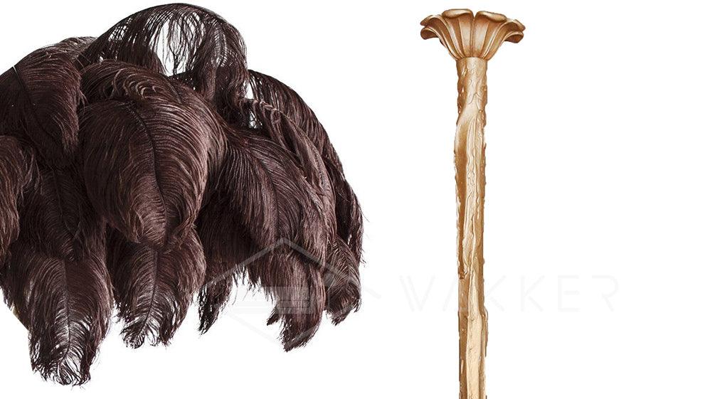 Ostrich Feather Chandelier