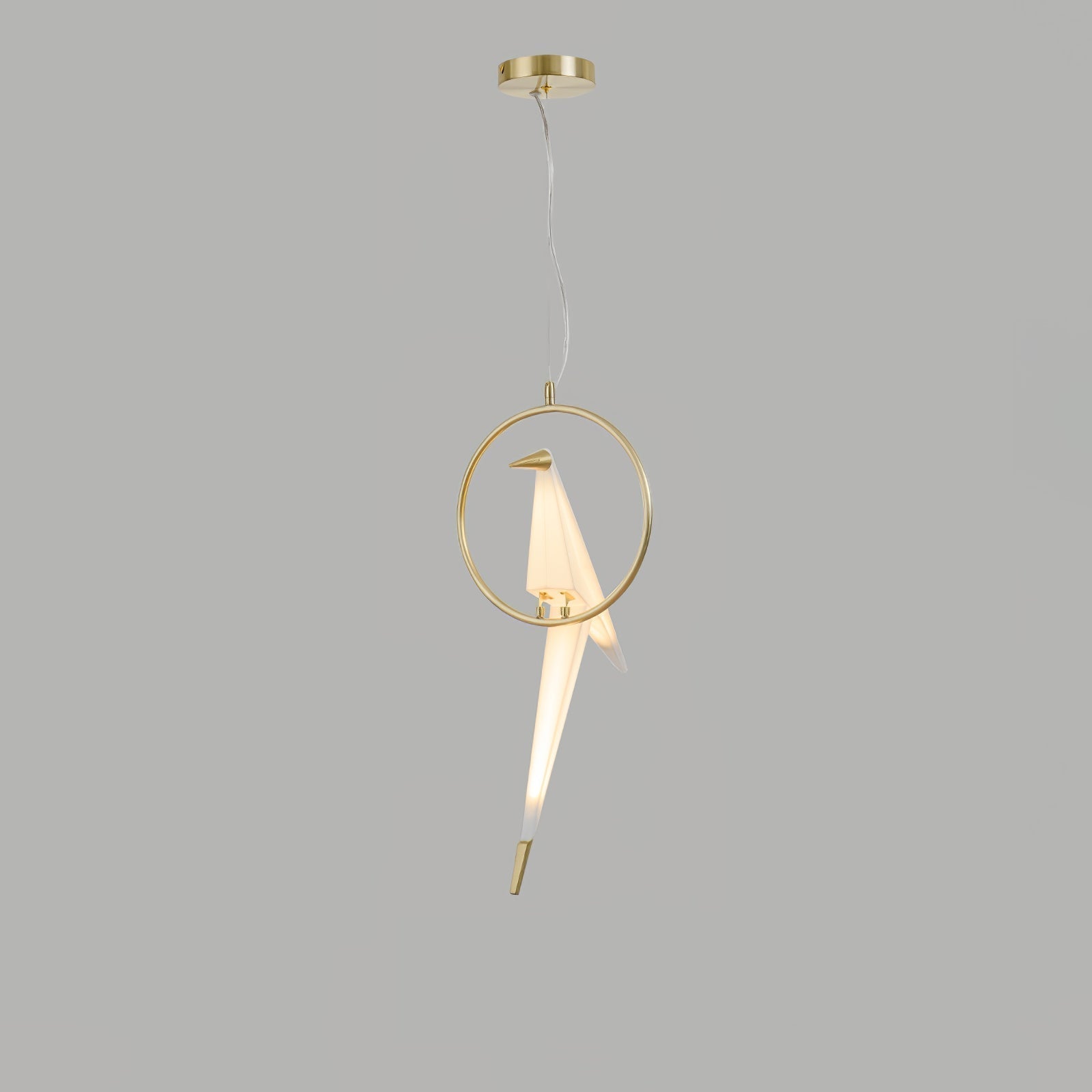 Paper Crane Bird LED Chandelier