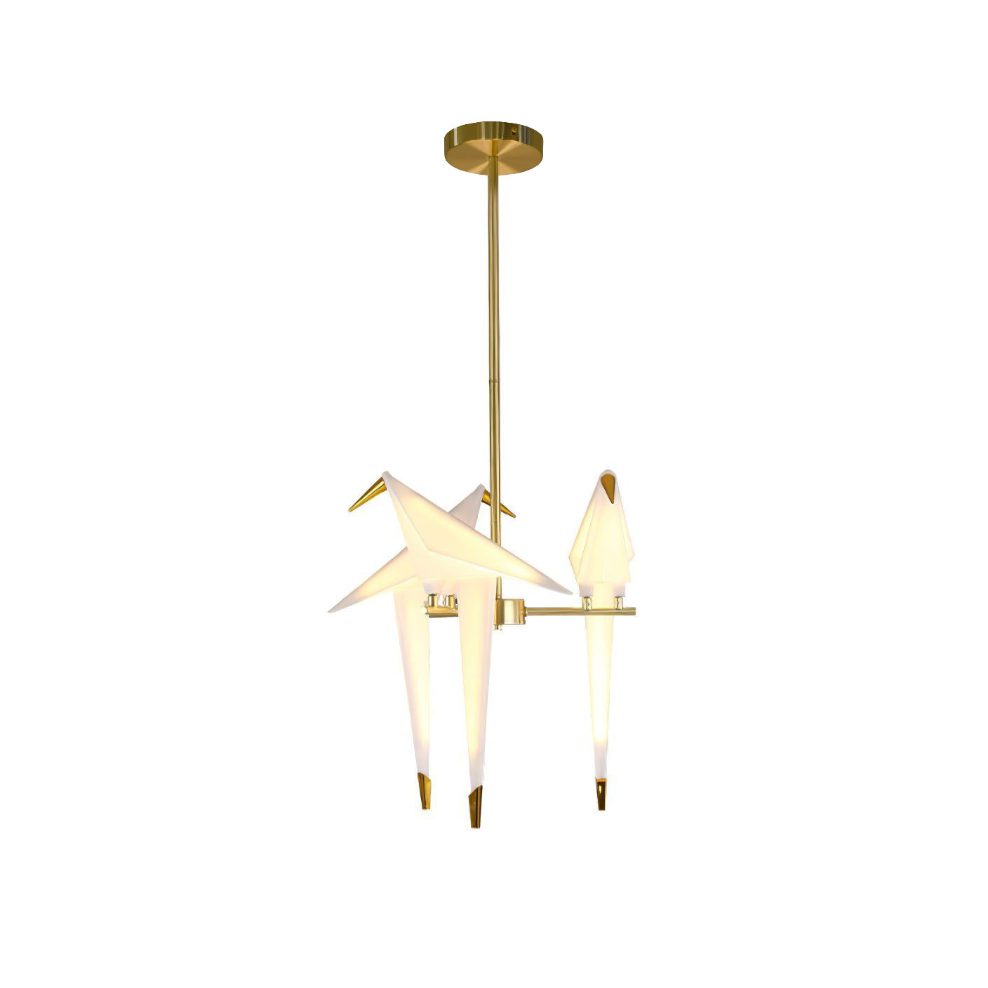 Paper Crane Bird LED Chandelier