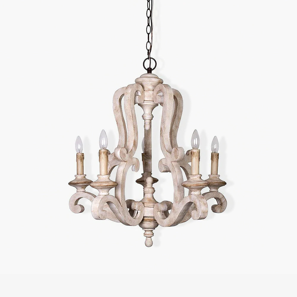 Parrotuncle Wooden Candle Chandelier
