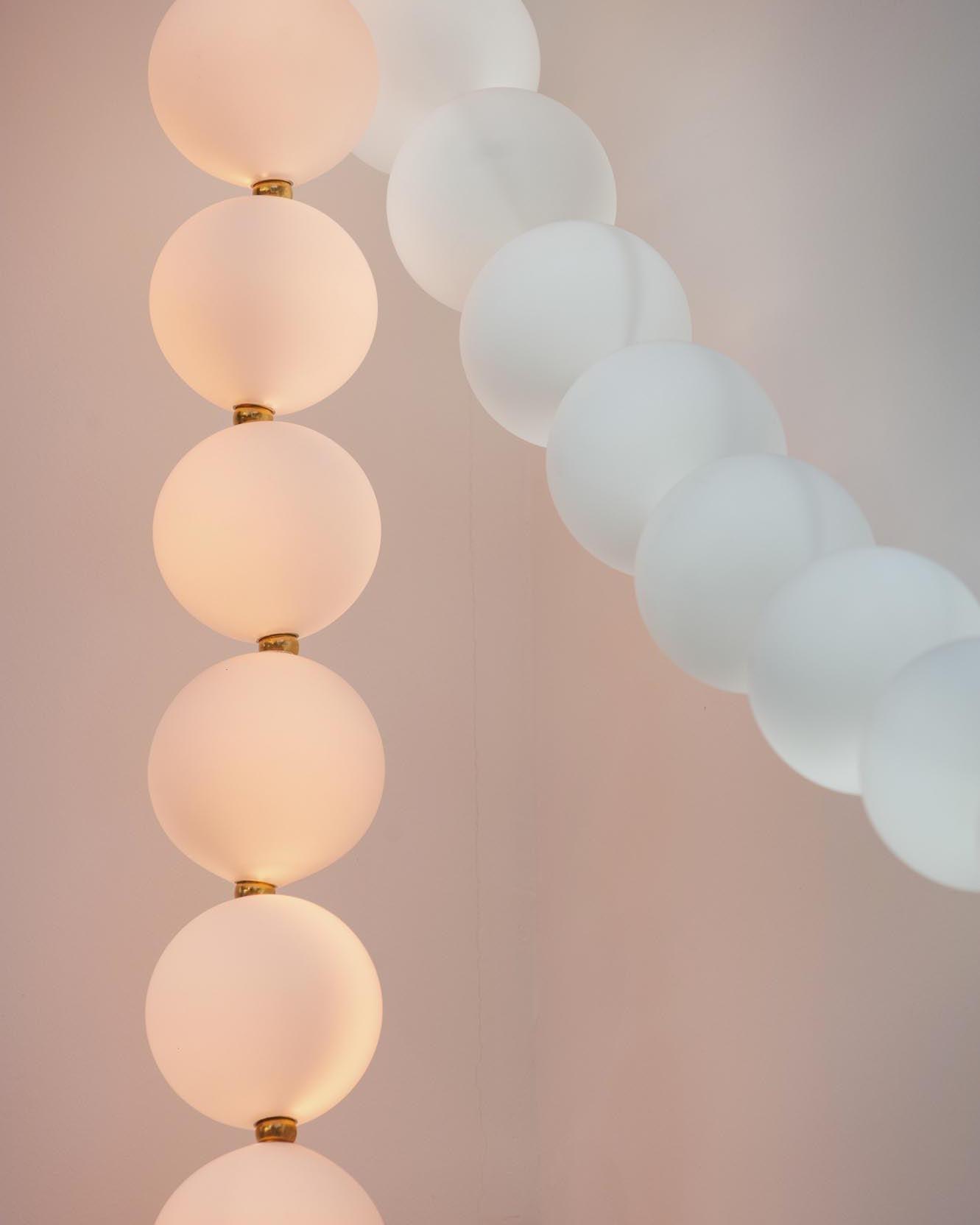 Pearl Necklace Balls Chandelier