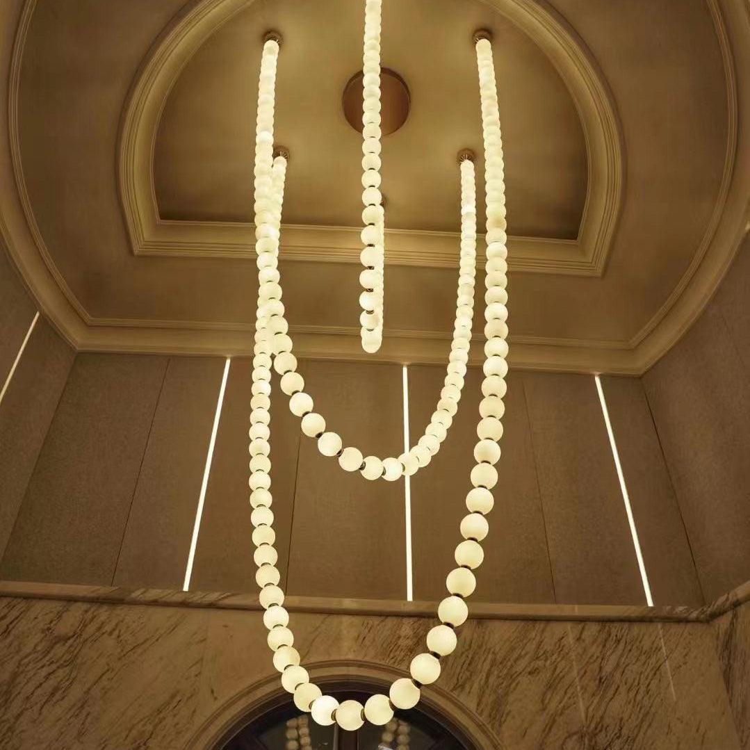 Pearl Necklace Balls Chandelier