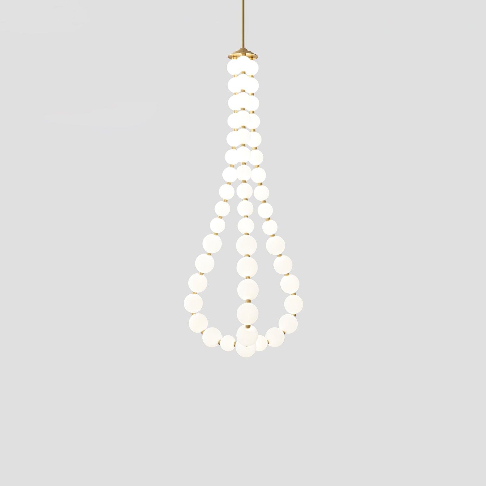 Glass Pearl Necklace Chandelier
