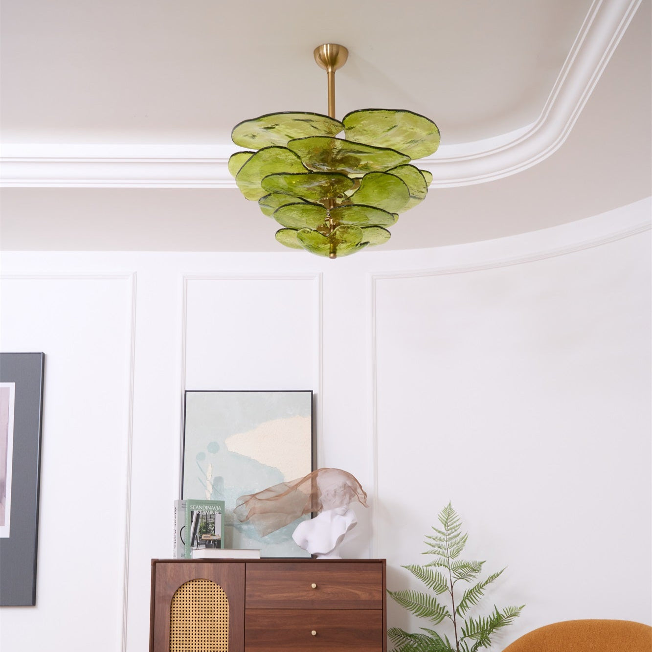 Petals Gold Murano Chandelier