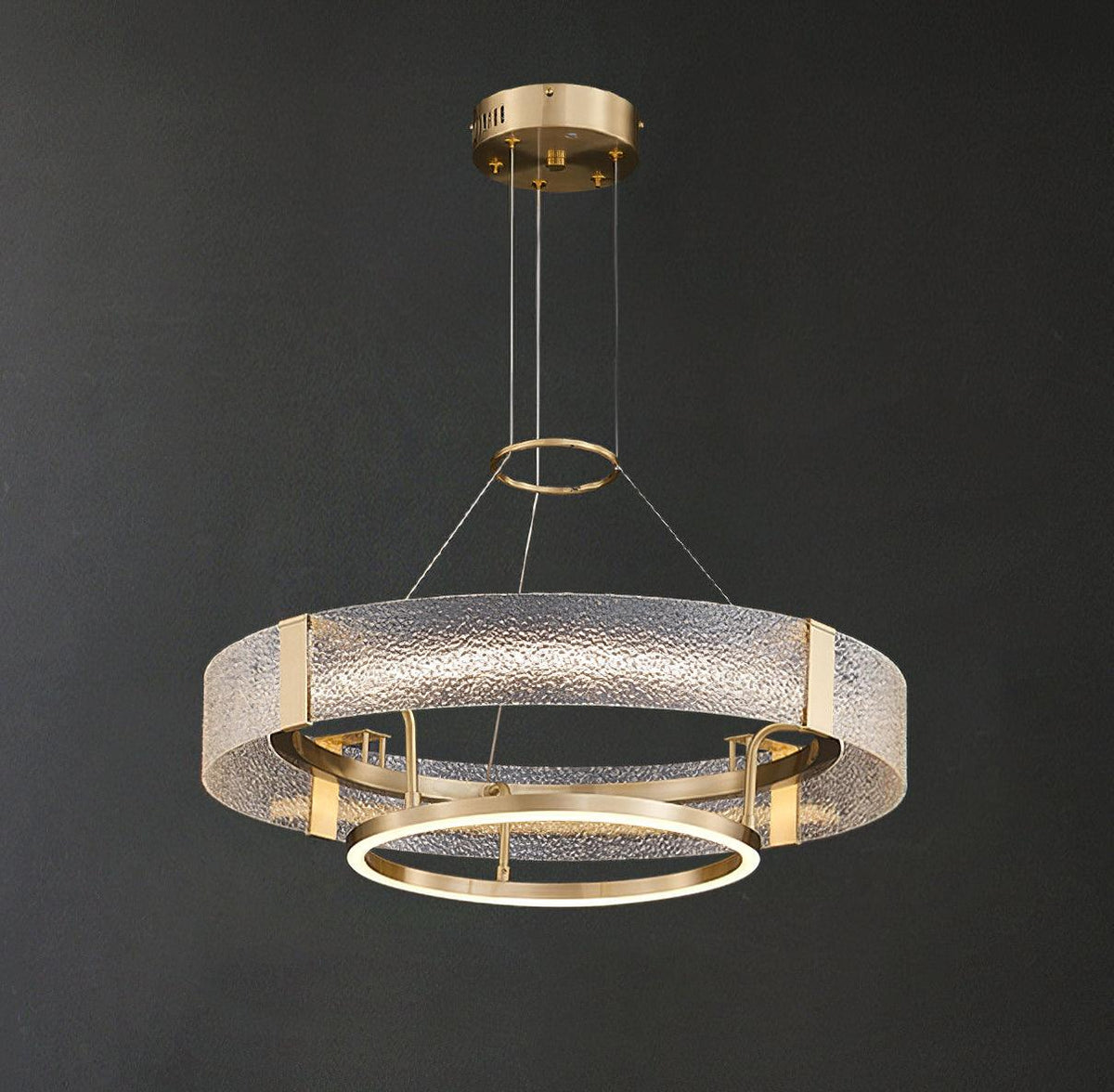 Ripple Glass Chandelier