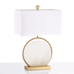 Roma White Marble Table Lamp