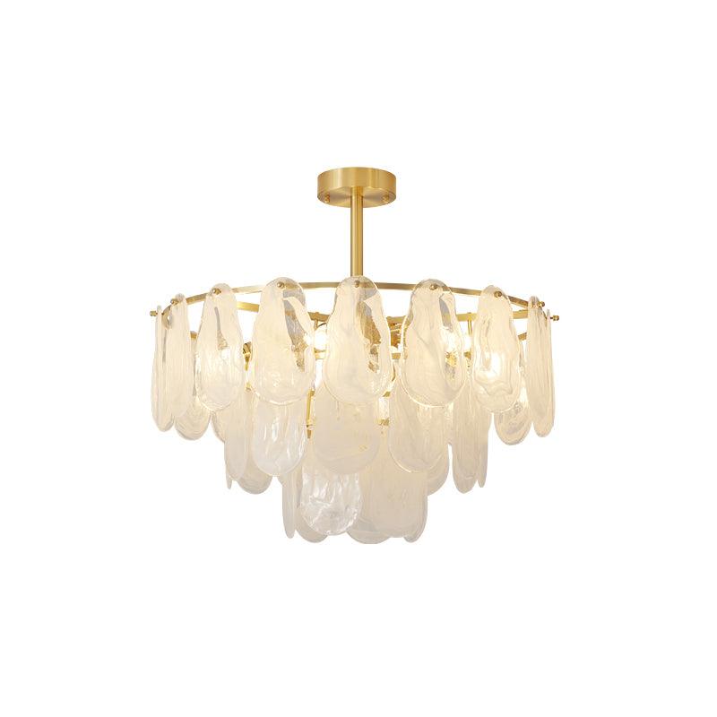 Round Cloud Glass Pendant Light