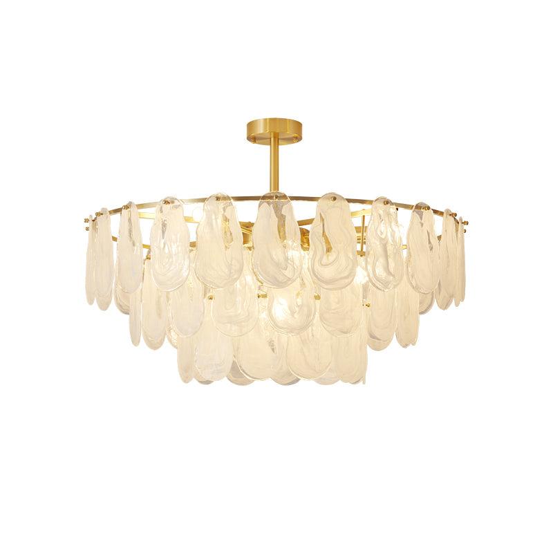 Round Cloud Glass Pendant Light