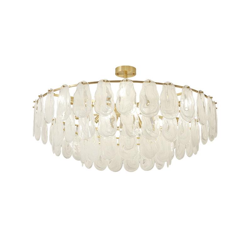 Round Cloud Glass Pendant Light