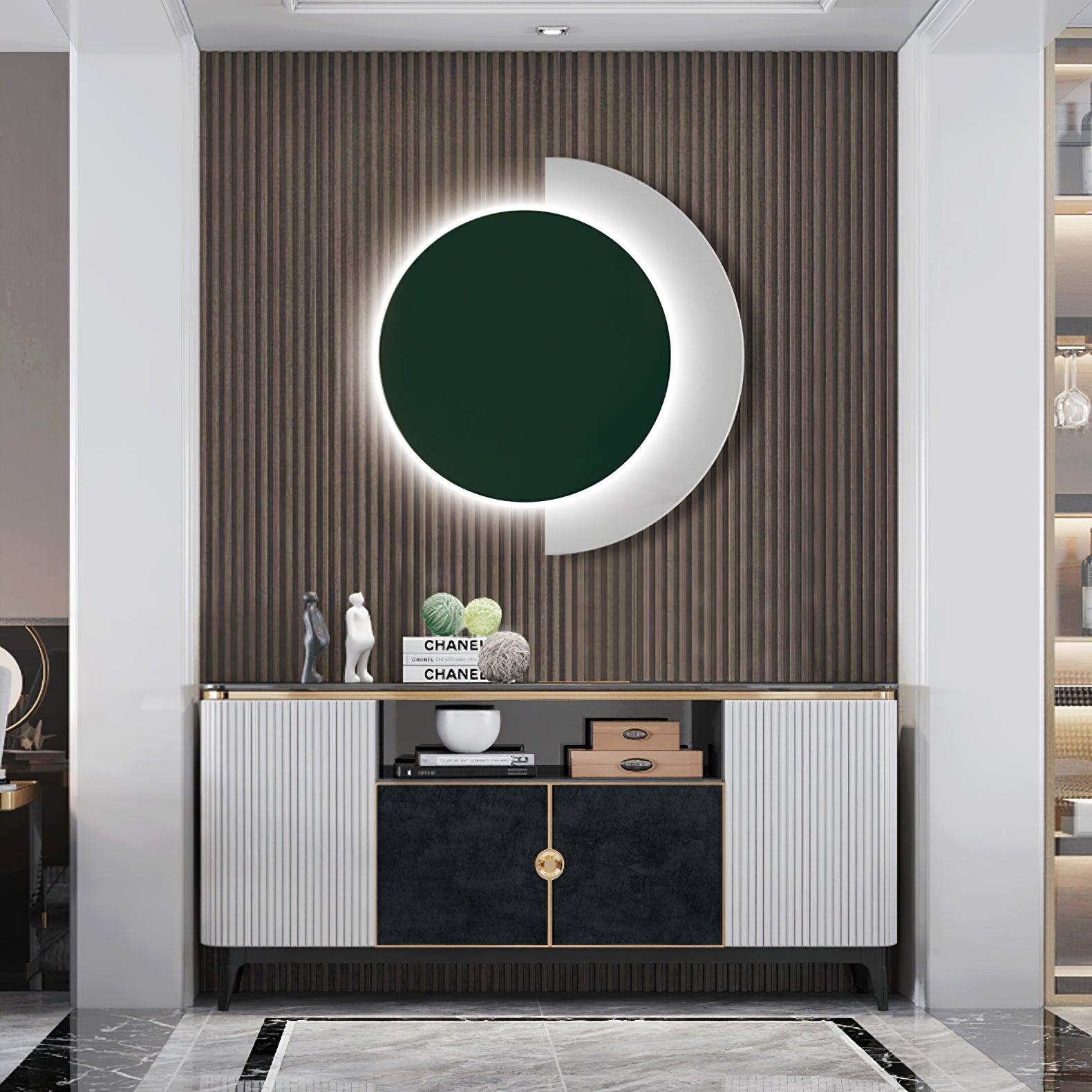 Rounded Abstract Art Sconce