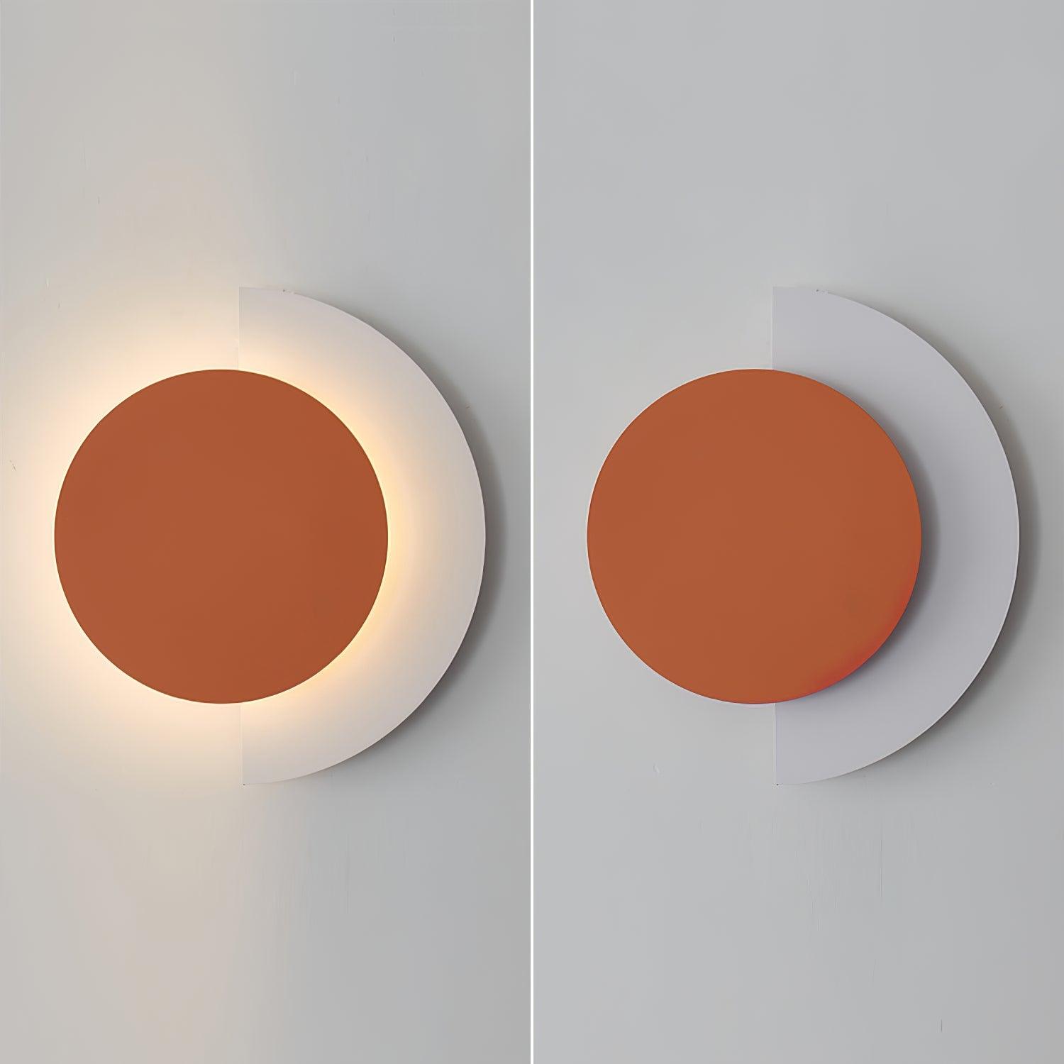 Rounded Abstract Art Sconce