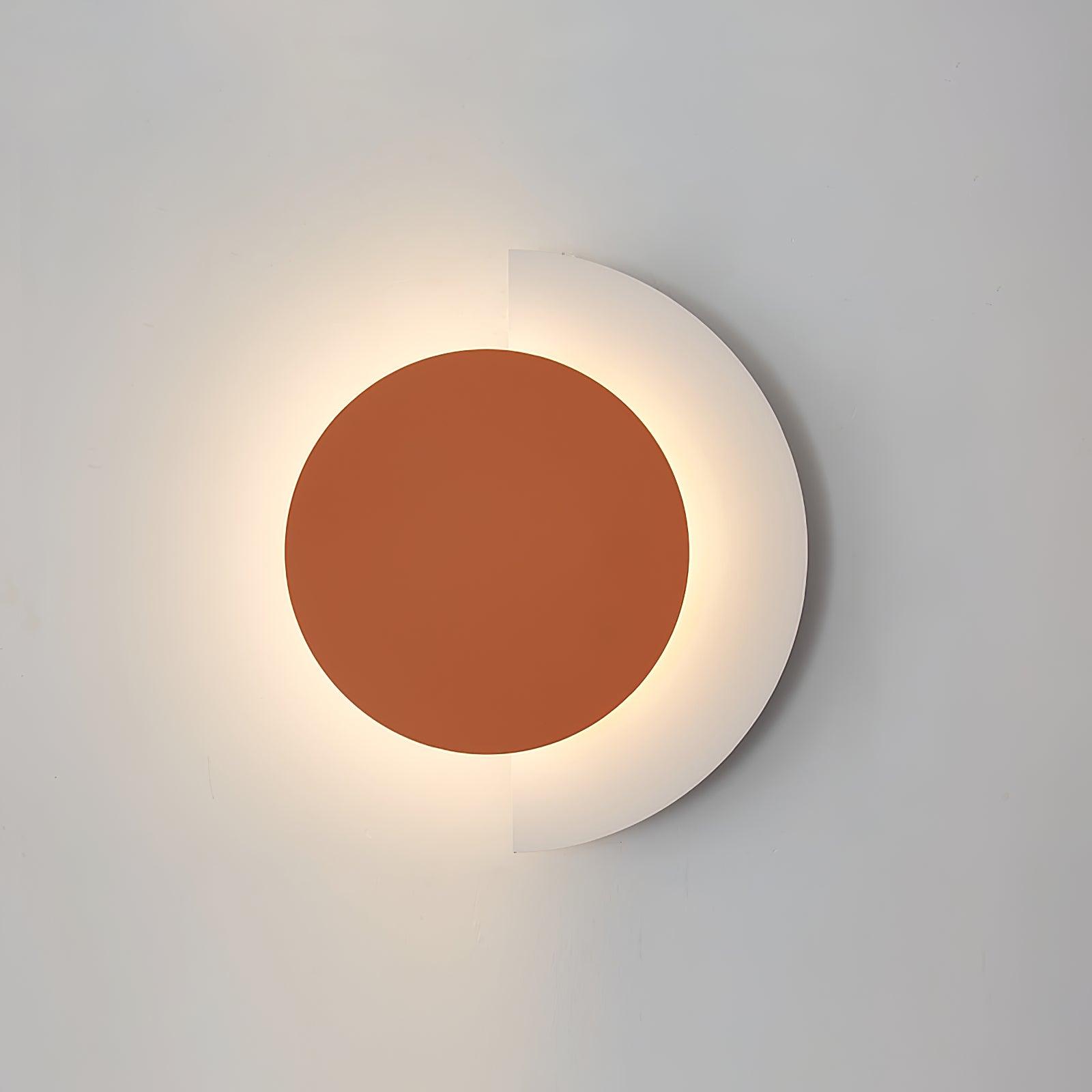 Rounded Abstract Art Sconce