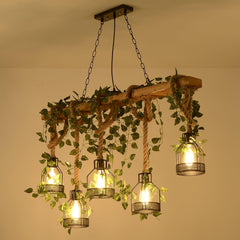 Rustic Wooden Chandelier