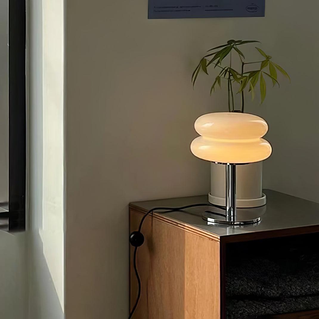 Saturn Glide Glass Table Lamp