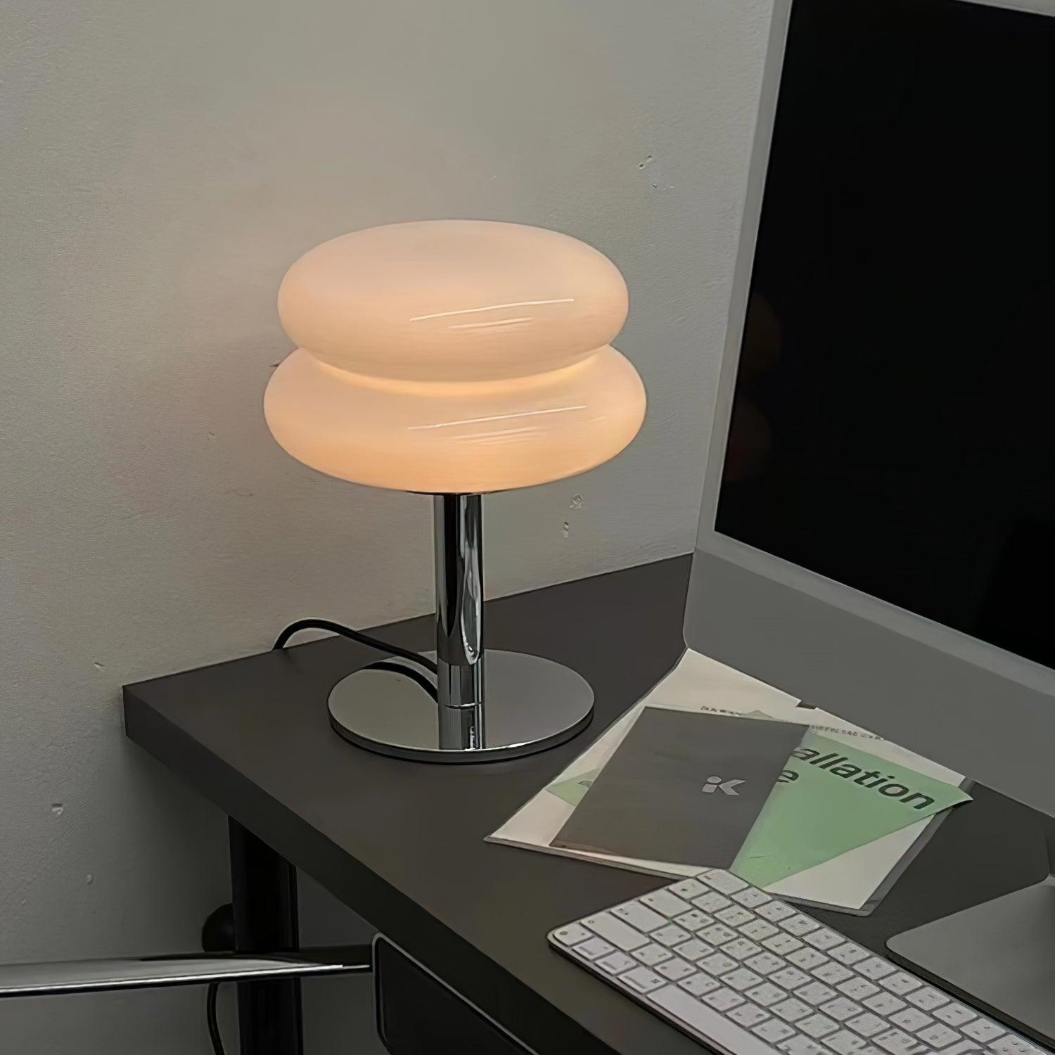 Saturn Glide Glass Table Lamp