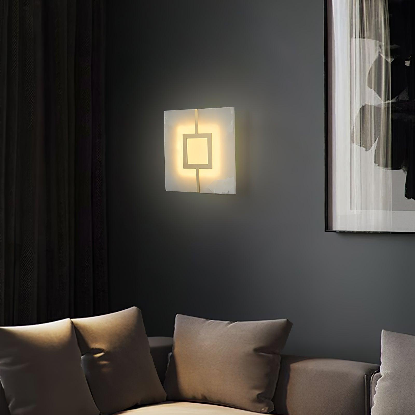Square Marble Wall Lamp