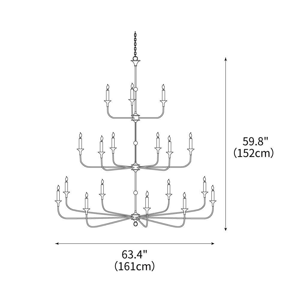 Thousand Brass Chandelier