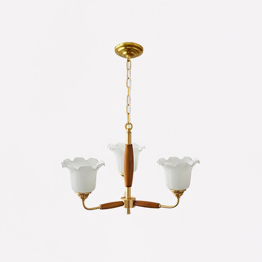 Trumpet Flower Glass Chandelier