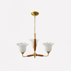 Trumpet Flower Glass Chandelier