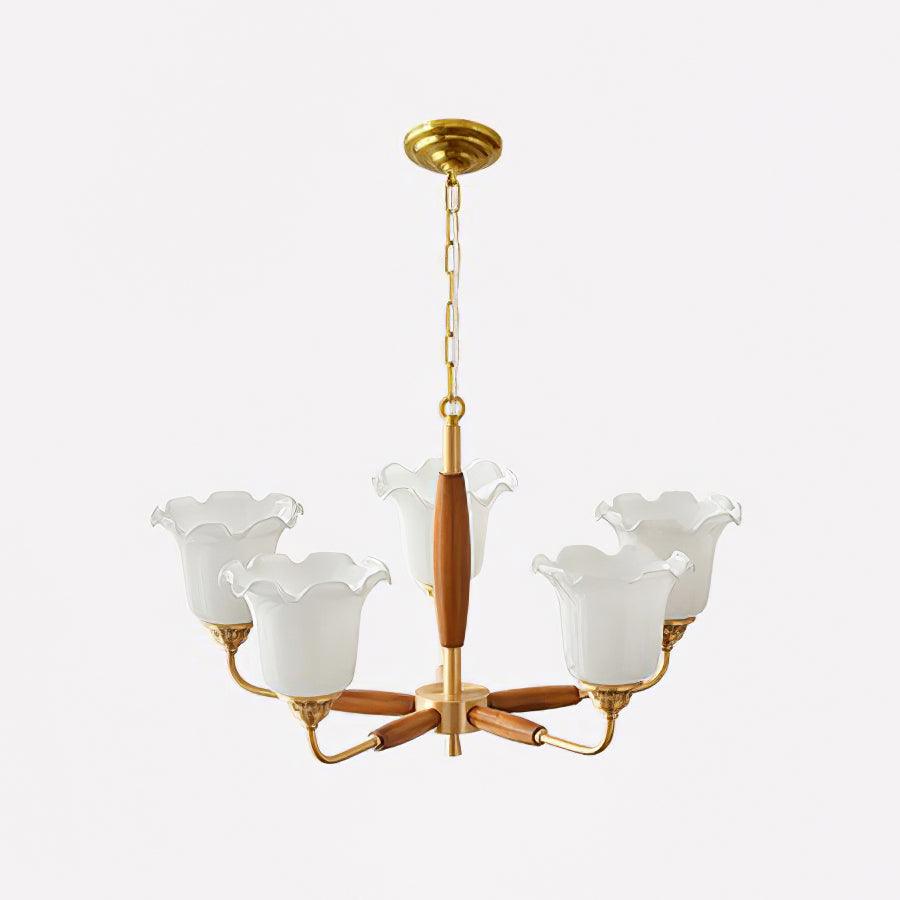 Trumpet Flower Glass Chandelier