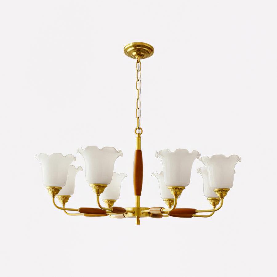 Trumpet Flower Glass Chandelier