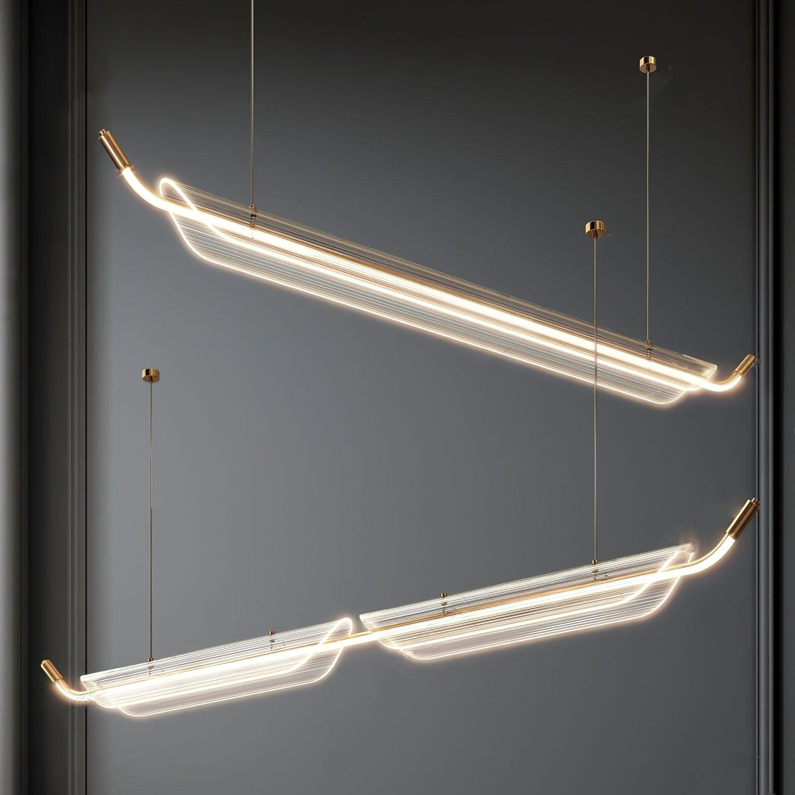 Two Boats Acrylic Pendant Light