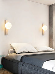 Vertical Travertine Wall Sconce