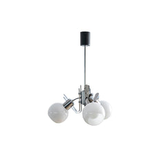 Vintage Geometrical Chrome Chandelier