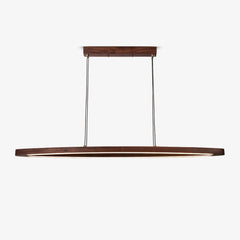 Walnut Arc Linear Pendant Lamp