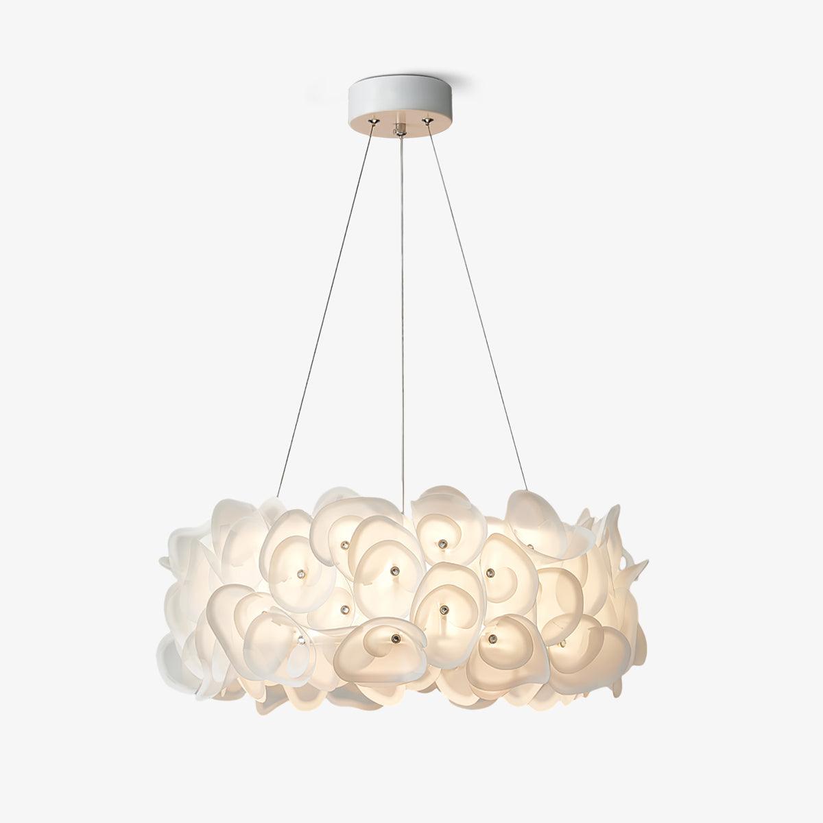 White Hydrangea Pendant Lamp