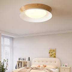 Wood Grain Round Ceiling Light
