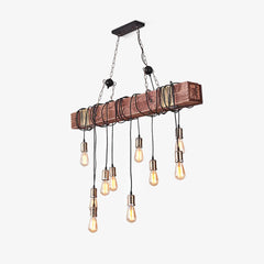 Wood Hanging Multi Chandelier