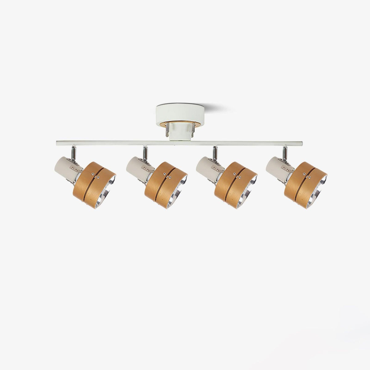 Wooden Adjustable Spot Ceiling Lamp