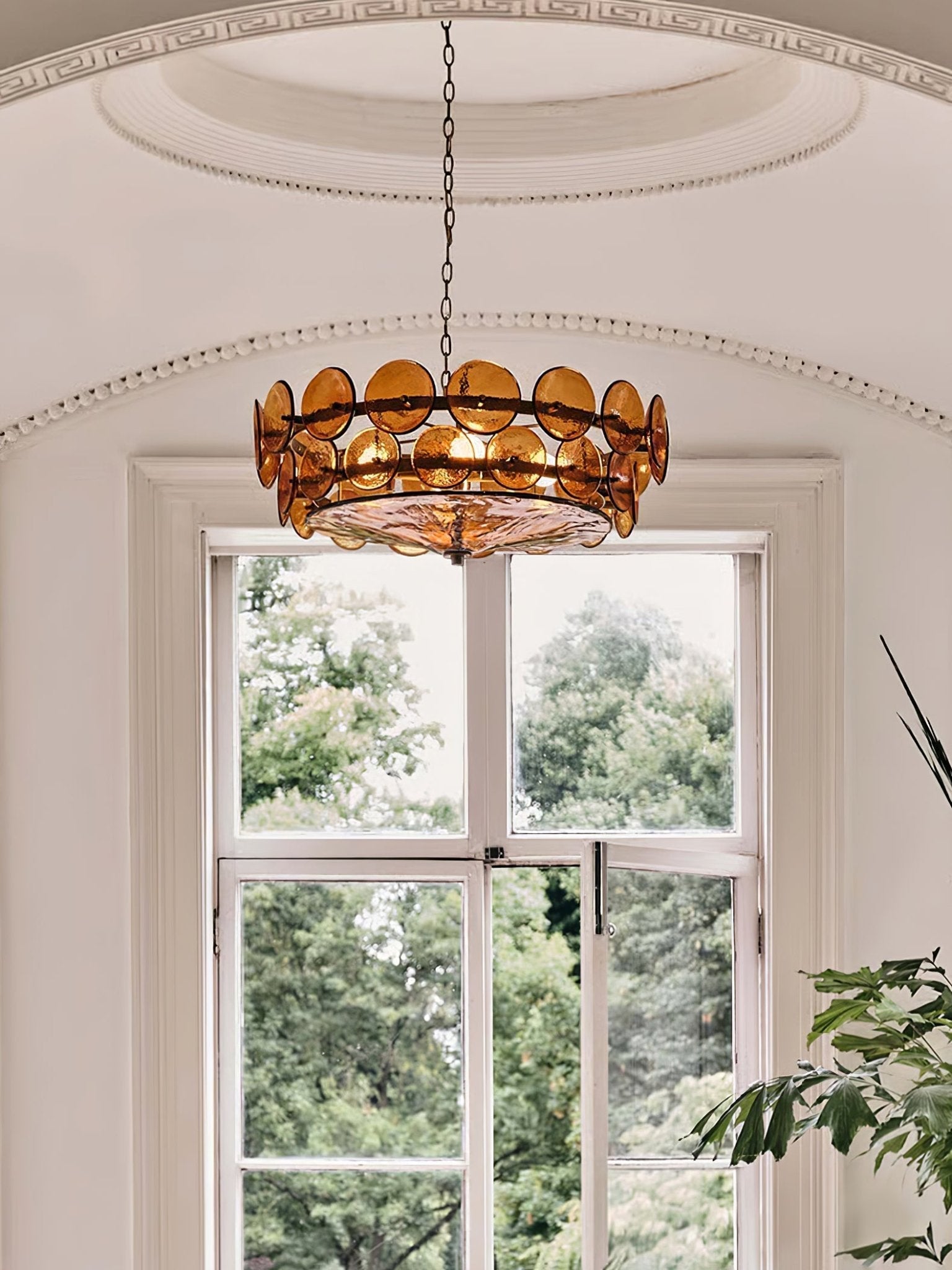Solaris Disc Murano Chandelier